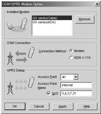 SHARP GX10M - Usage of QoS setting in Modem Driver - 3