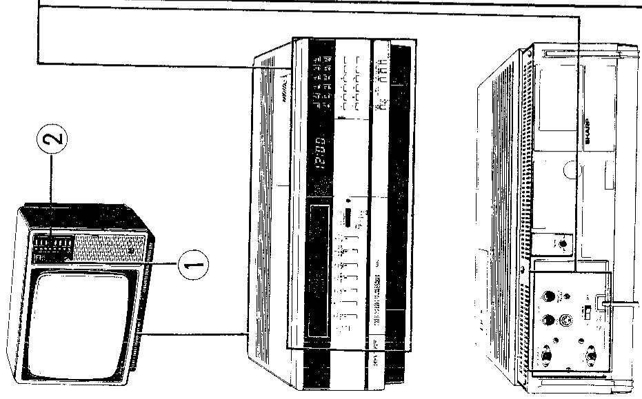 SHARP VC-7300 - Enregistrement d'un programme d'assistance en vue de absence - 4