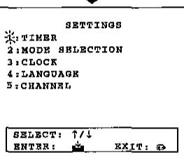 SHARP VC-H92 - INITIAL SETTING OF OSD (ON SCREEN DISPLAY) - 11