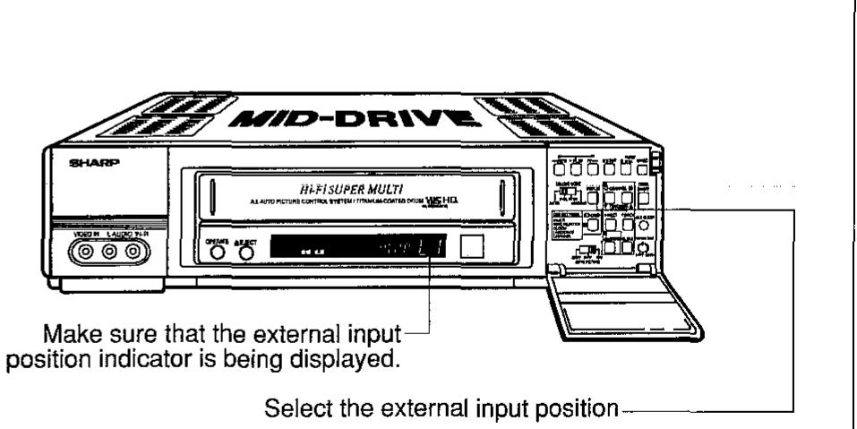 SHARP VC-H92 - EDITING FROM OTHER VIDEO EQUIPMENT - 2