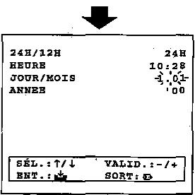 SHARP VC-H92 - REGLAGE INITIAL DE L'AFFICHAGE SUR ECRAN - 4