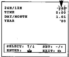 SHARP VC-H92 - INITIAL SETTING OF OSD (ON SCREEN DISPLAY) - 3