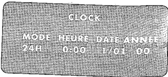 SHARP VC-M25GM - REGLAGE MANUEL DE L'HORLOGE - 2