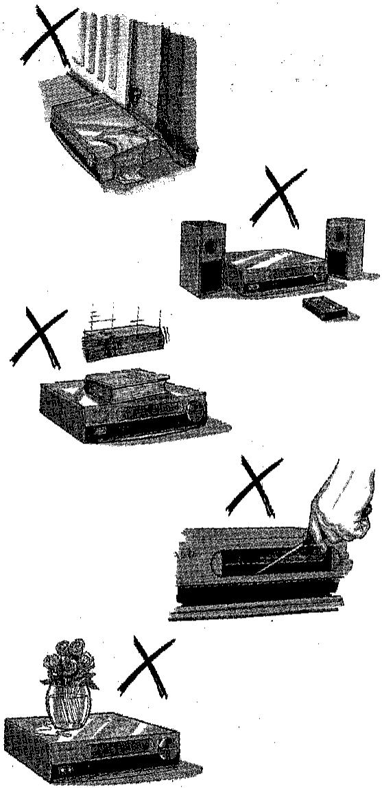 SHARP VC-M25GM - CHOIX DE L'EMPLACEMENT IDEAL - 1