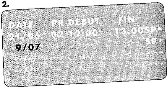 SHARP VC-M25GM - PROGRAMMATION D'ENREGISTREMENTS DIFFERES - 2