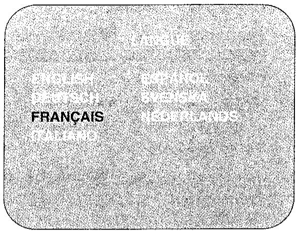 SHARP VC-M300SM/M301SM - Changement de la language d'affichage des informations - 1