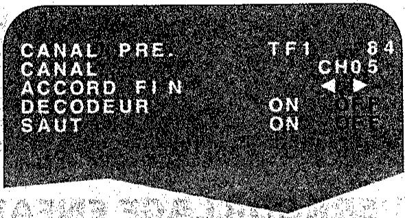 SHARP VC-M311GM - RÉGLAGE MANUEL D'UNE CHAÎNE - 2