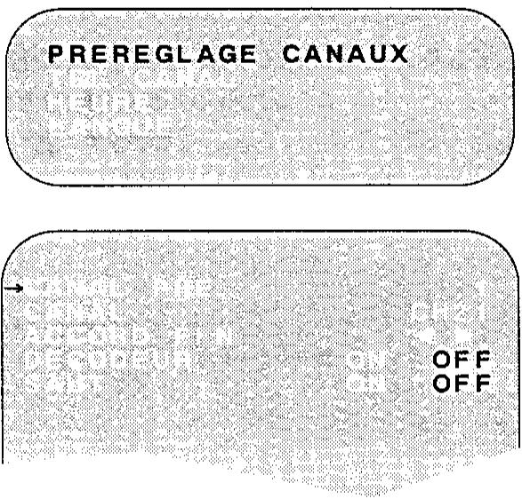 SHARP VC-M33SM/M53SM - RÉGLAGE MANUEL D'UNE CHAÎNE - 1