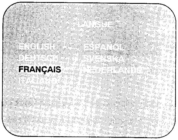 SHARP VC-M33SM/M53SM - CHANGEMENT DE LA LANGUE D'AFFICHAGE DES INFORMATIONS - 1