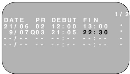 SHARP VC-M361GM - Programmation d'un enregistrement - 2