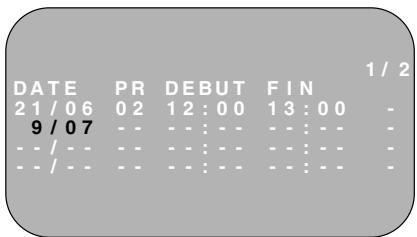 SHARP VC-M361GM - Programmation d'un enregistrement - 1
