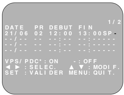 SHARP VC-M36SVM/M361SVM/MH76SVM/MH761SVM - Comment utiliser showview pour enregisterer - 2