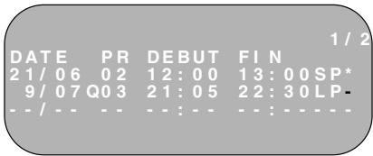 SHARP VC-M36SVM/M361SVM/MH76SVM/MH761SVM - Programmation d'un enregistrement - 3