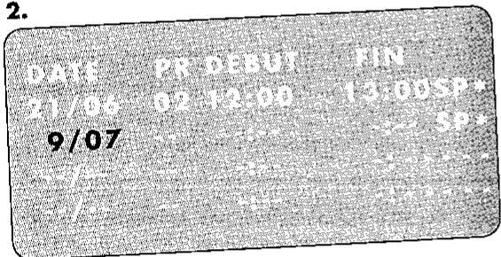 SHARP VC-M45GM - PROGRAMMATION D'ENREGISTREMENTS DIFFÉRÉS - 2