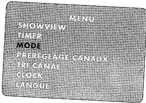 SHARP VC-M45GM - Selection du mode de fonctionnement - 1