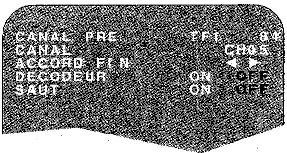 SHARP VC-MH71GM/M31GM/M51GM - RéGLAGE MANUEL D'UNE CHÂINE - 2