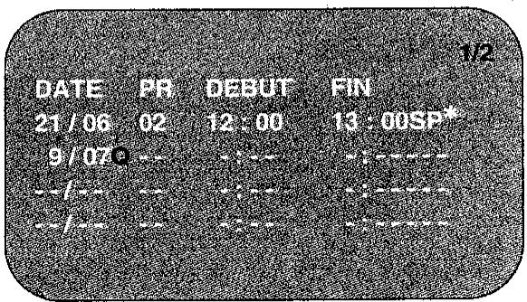 SHARP VC-MH71GM/M31GM/M51GM - PROGRAMMATION d'un enregistrement - 3