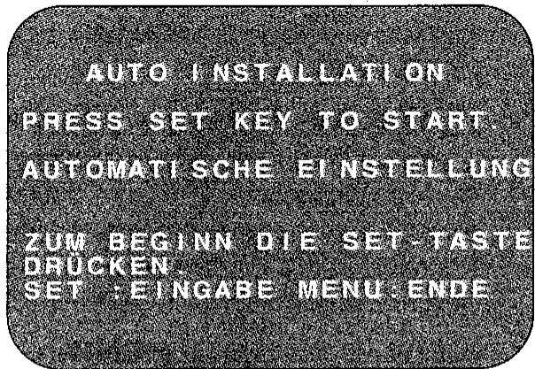 SHARP VC-MH71GM/M31GM/M51GM - INSTALLATION AUTOMATIQUE - 1