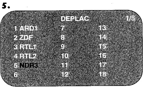 SHARP VC-MH71GM/M31GM/M51GM - CLASSEMENT DES CHÂINES PAR ORDRE DE PRÉFÉRENCE - 2