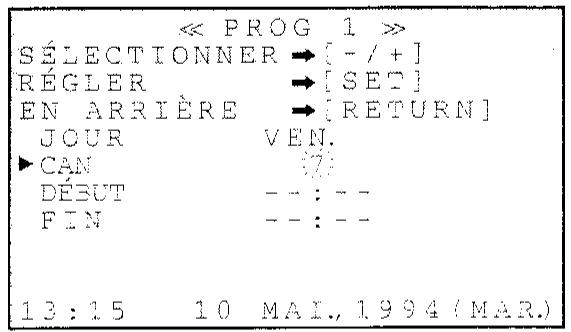 SHARP VT-3700S - Enregistrement par programmateur (suite) - 2