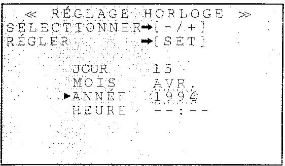 SHARP VT-3700S - Réglage de l'horloge - 4