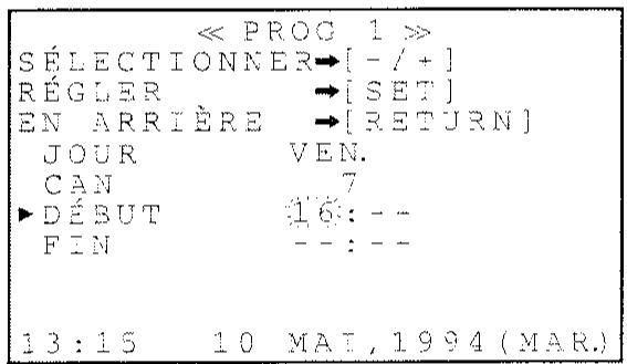 SHARP VT-3700S - Enregistrement par programmateur (suite) - 3