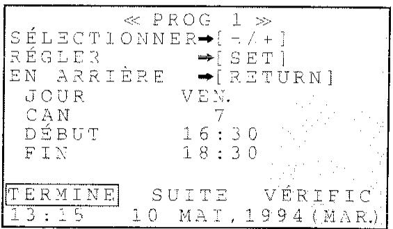 SHARP VT-3700S - Enregistrement par programmeur (suite) - 4