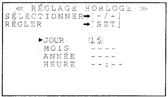 SHARP VT-3700S - Réglage de l'horloge - 2