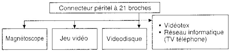 SHARP VT-3700S - Type de branchement avec connexion péritel à 21 broches - 1
