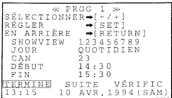 SHARP VT-5400S - SYSTEME DE PROGRAMMATION SHOWVIEW - 4