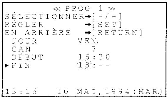 SHARP VT-5400S - Enregistrement par programmeur (Suite) - 3