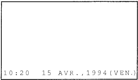 SHARP VT-5400S - Réglage de l'horologie (Suite) - 3