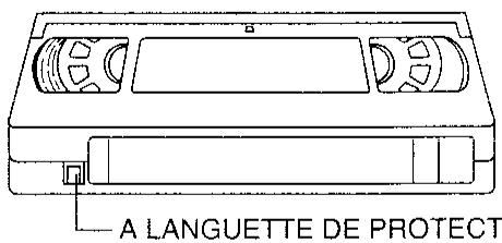 SHARP VT-5400S - PROTECTION DE LA CASSETTE CONTRE L'ENREGISTREMENT - 1