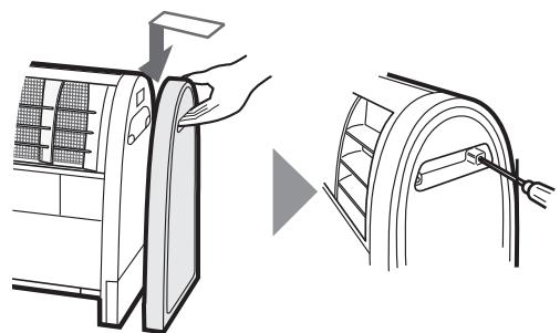 SHARP A40E - Dans le cas d'une fixation au mur avec les tasseaux de montage. - 2