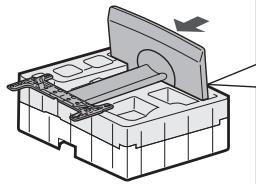 SHARP AN-52ST1 - Assembling the Table Stand by Using the Packing Material - 5