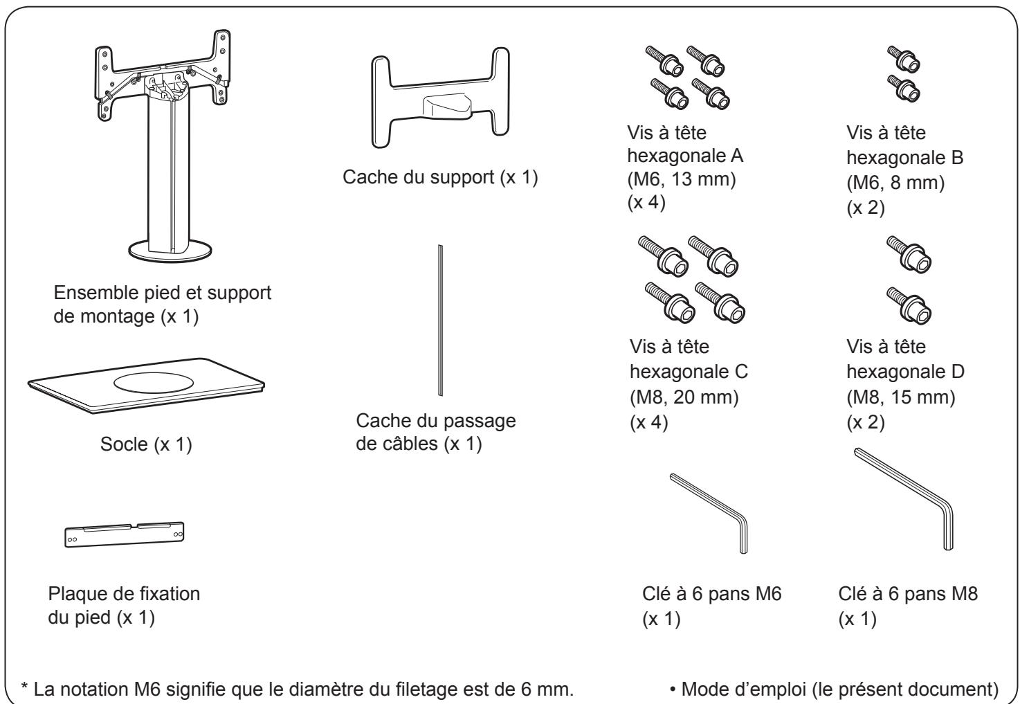 SHARP AN-65ST1 - Ne démontez pas le pied de table et ne le modifiez en aucune manière. - 2