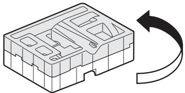 SHARP AN-65ST1 - Assembling the Table Stand by Using the Packing Material - 2