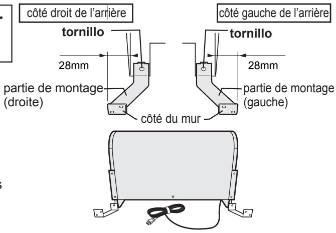 SHARP IG-A20E - Dans le cas d'une fixation au mur avec les tasseaux de montage. - 1