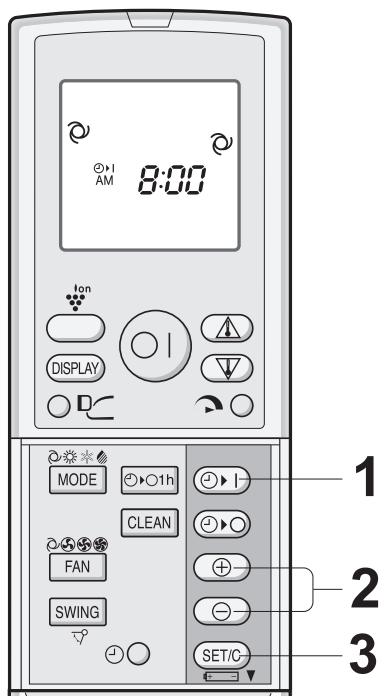 SHARP AY-XP12GHR - ACTIVACION DEL TEMPORIZADOR - 1