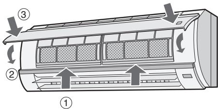 SHARP AY-XP12GHR - Nettoyage des filtres - 3