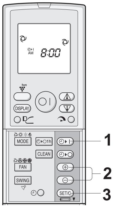 SHARP AY-XP12GHR - ATTIVAZIONE TIMER - 1