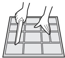 SHARP AY-XP12GHR - CLEANING THE FILTERS - 2