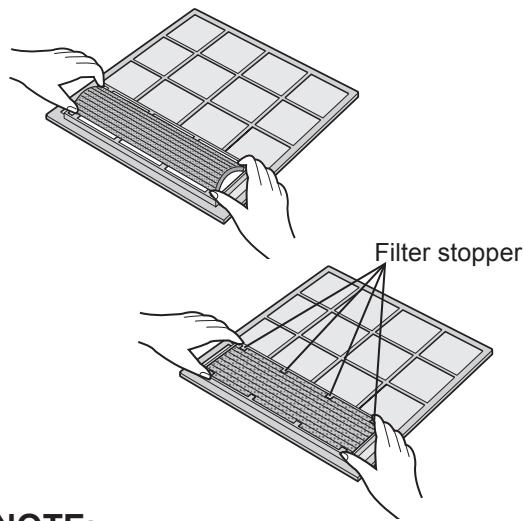 SHARP AY-XP12GHR - CLEANING THE DEODORANT FILTER - 1