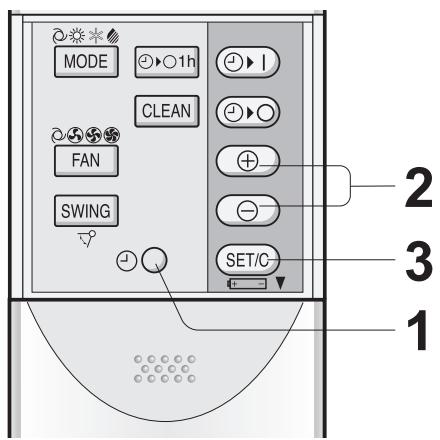 SHARP AY-XP9GHR - IMPOSTAZIONE DELL'ORA ATTUALE - 1
