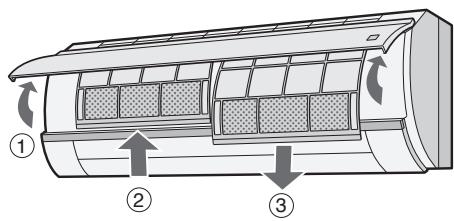 SHARP AY-XP9GHR - LIMPIEZA DE LOS FILTROS - 1