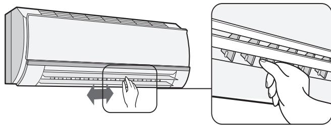 SHARP AY-XP9GHR - DIREZIONE ORIZZONTALE DEL FLUSSO D'ARIA - 1