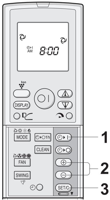 SHARP AY-XP9GHR - TIMER ON - 1