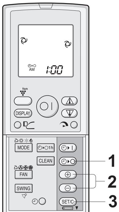 SHARP AY-XP9GHR - DEACTIVACION DEL TEMPORIZADOR - 1