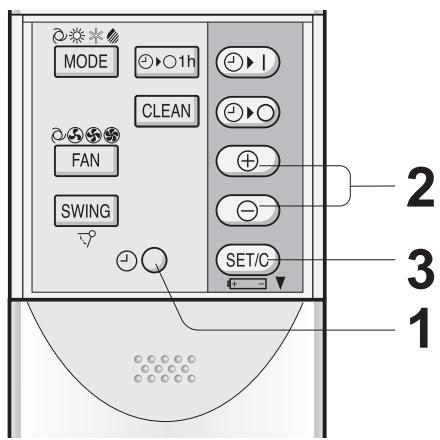 SHARP AY-XP9GHR - Regler l'heure actuelle de l'horloge - 1