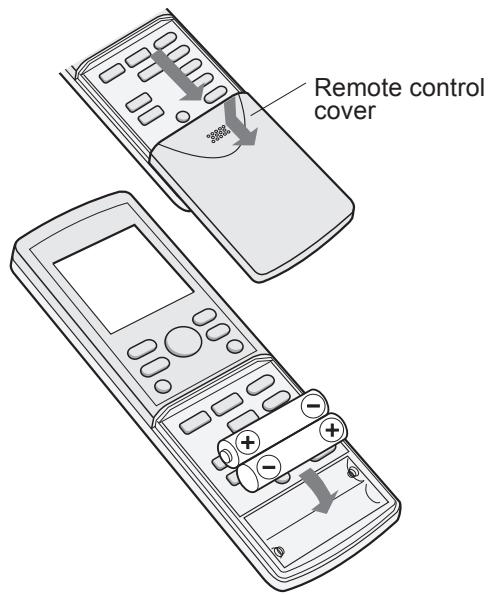 SHARP AY-XP9GHR - LOADING BATTERIES Use two size-AAA (R03) batteries. - 1